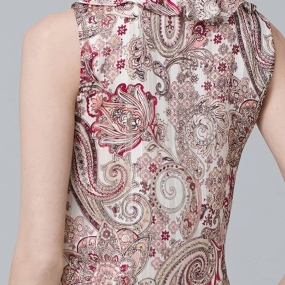 Paisley Ruffle Shell - Picture 2 of 7